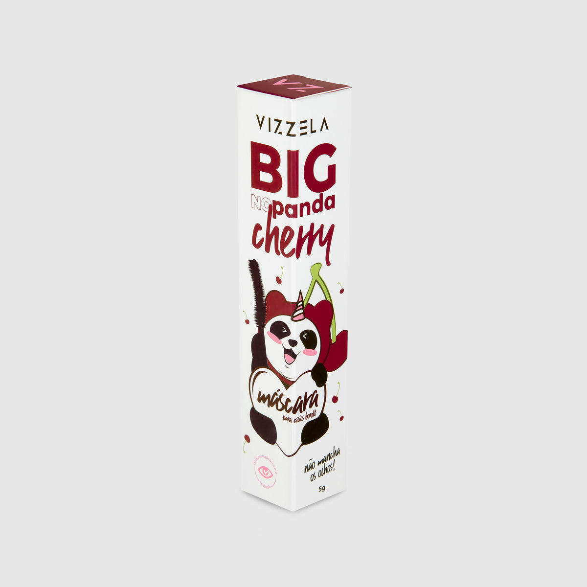 Máscara para Cílios Big No Panda Cherry - Bordô