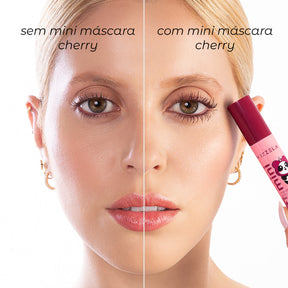 Mini Máscara Para Cílios No Panda Cherry - Bordô