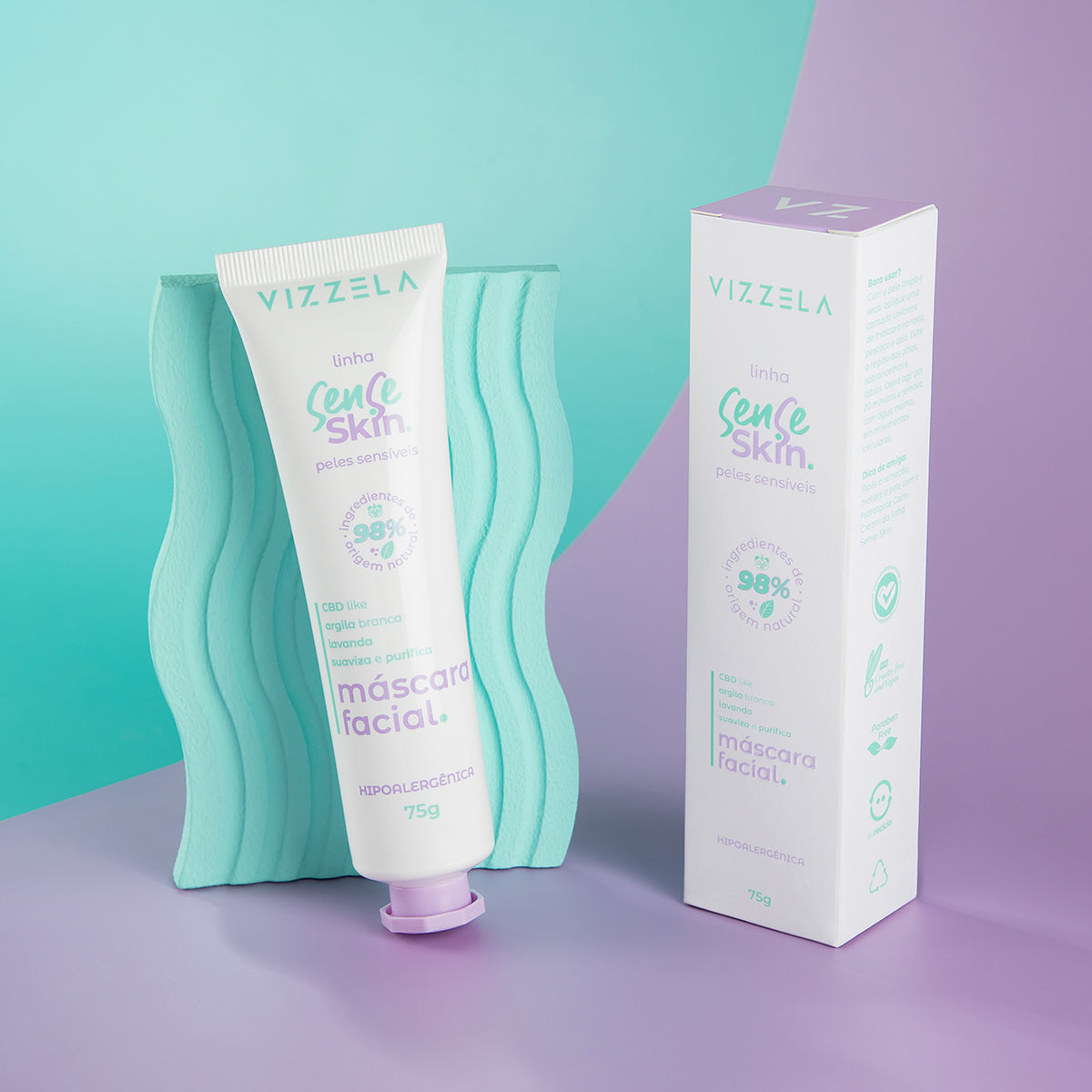 Máscara Facial Sense Skin - Peles Sensíveis