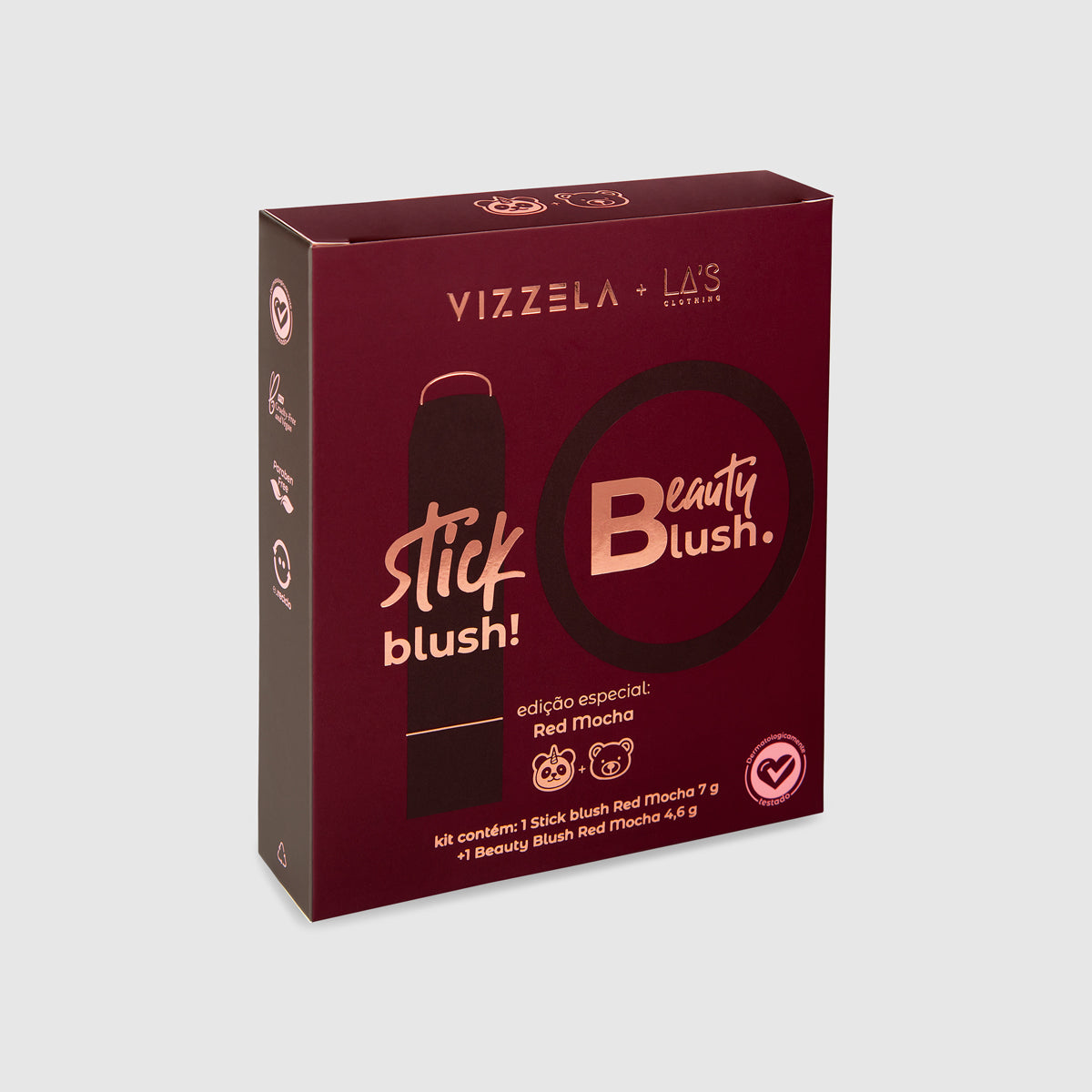 Kit Blushes Red Mocha Vizzela + La's