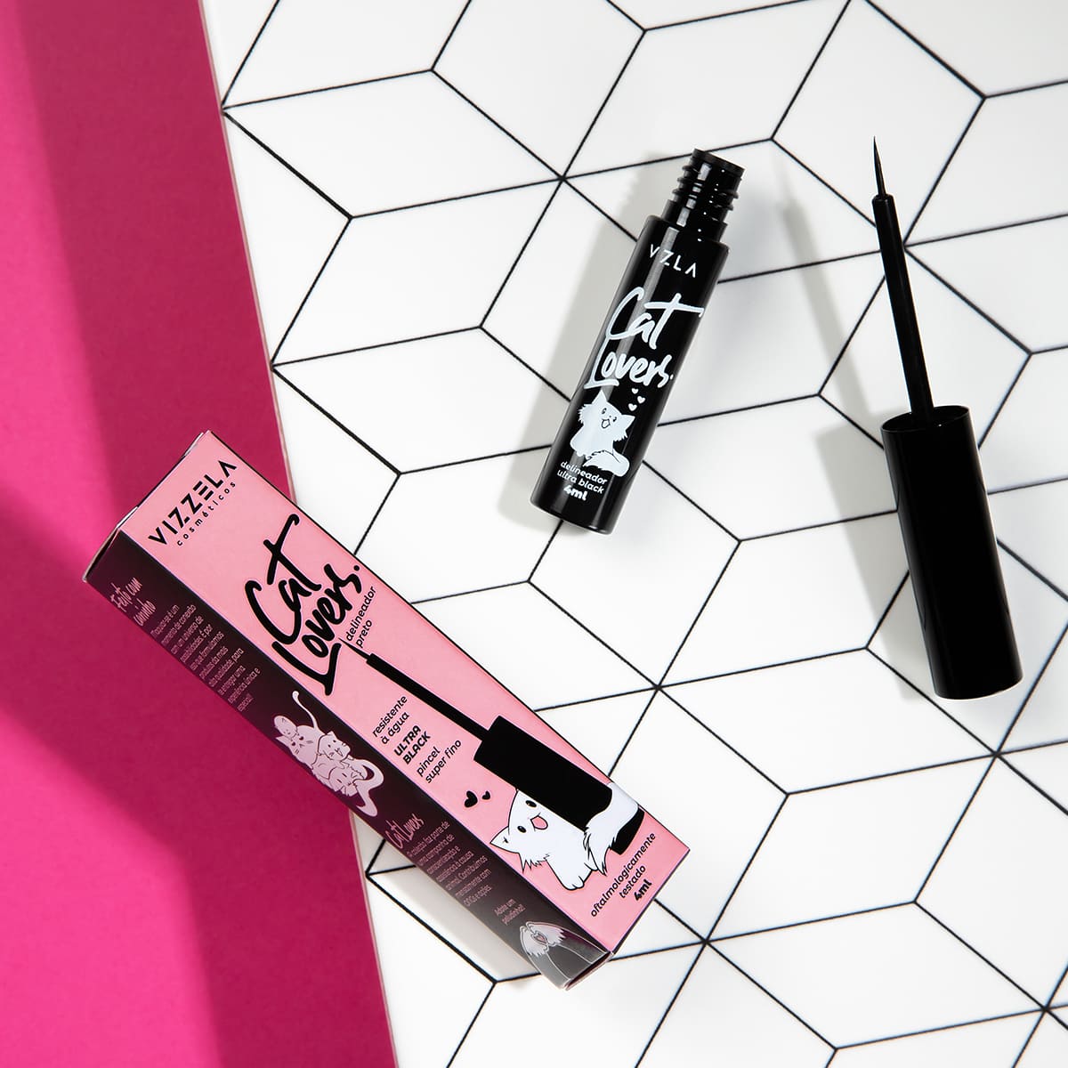 Delineador Preto - Cat Lovers - Vizzela