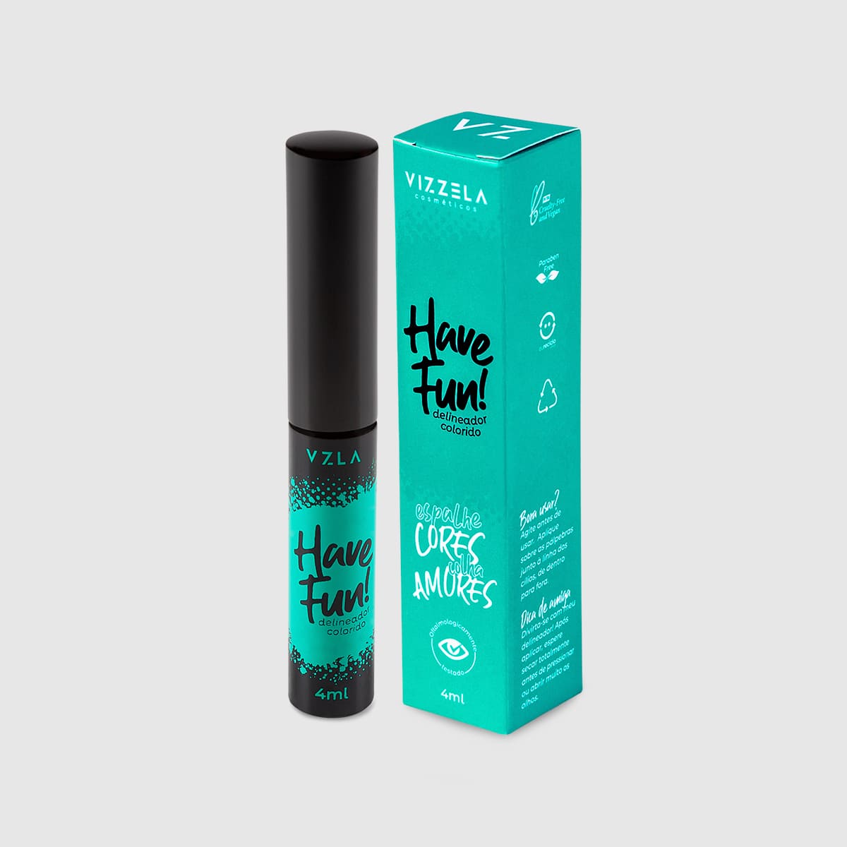 delineador líquido verde