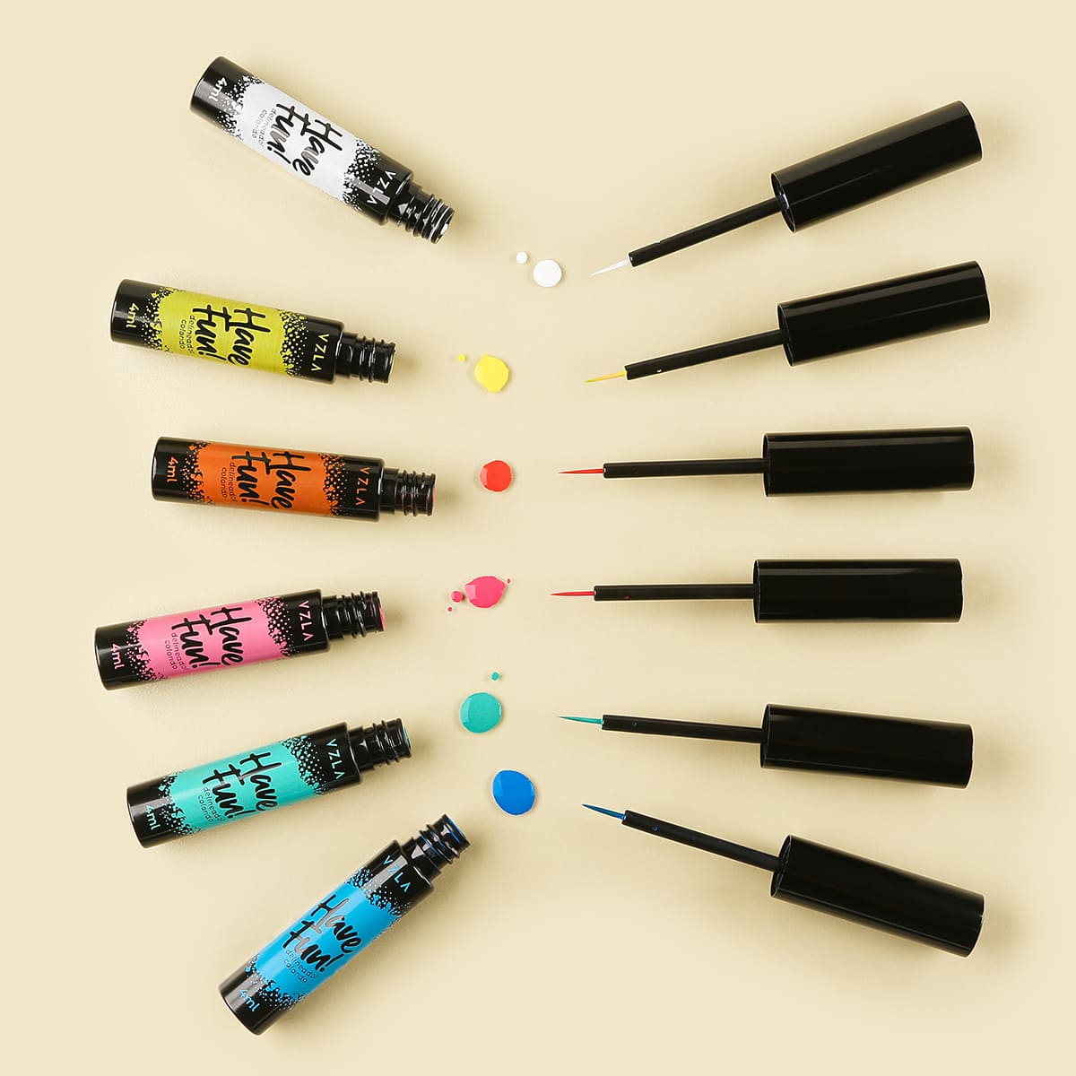 delineador líquido laranja