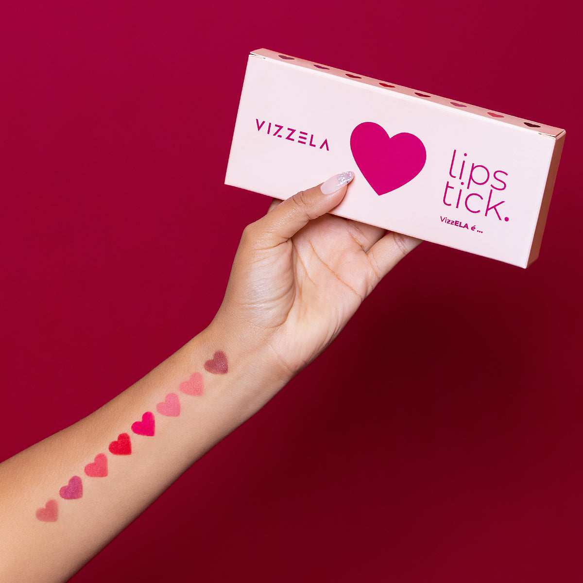 Kit De Batom Matte Lipstick Ela É - Vizzela