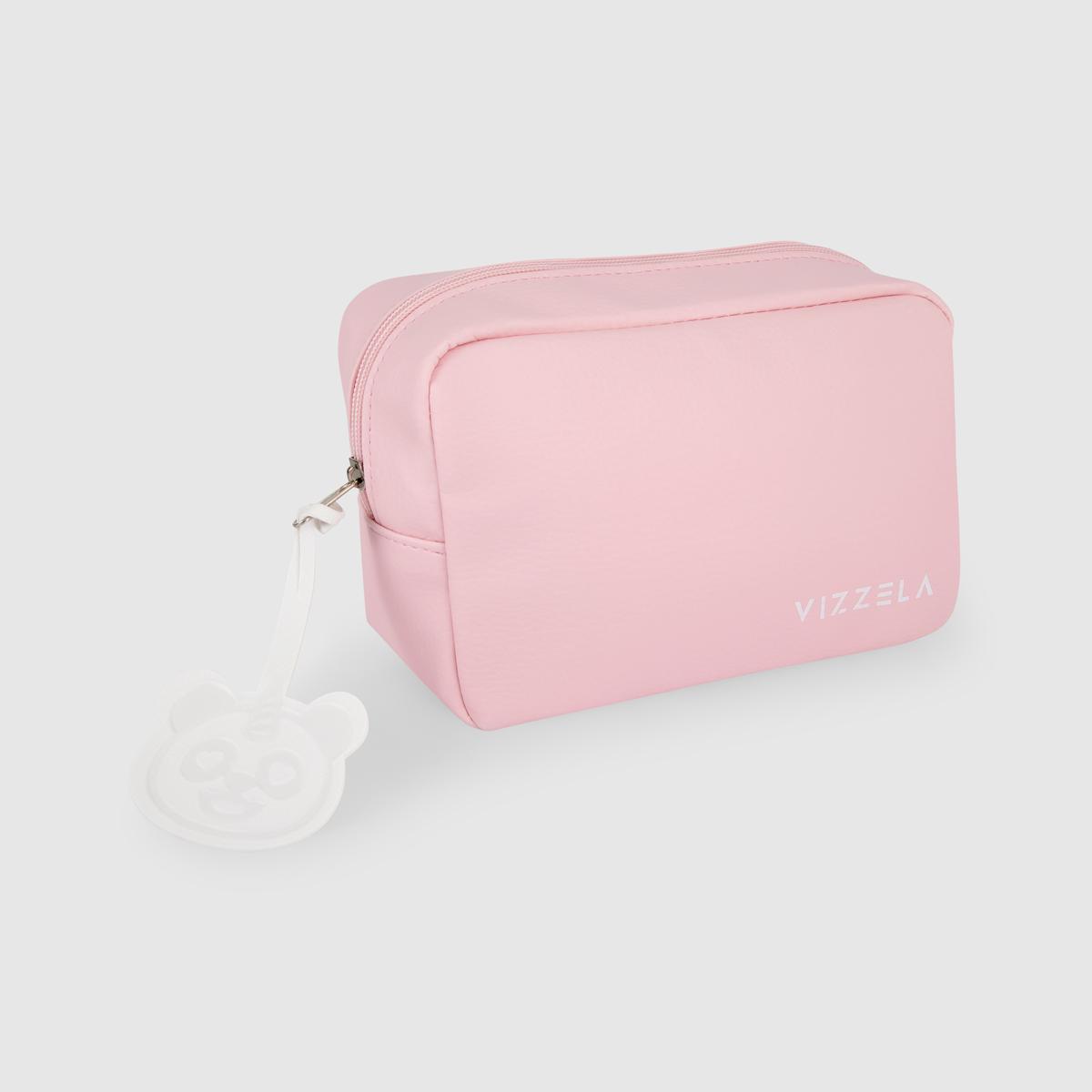 Necessaire Rosa Com Tag Panda