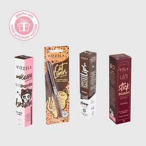 Kit Brown Makeup - Vizzela